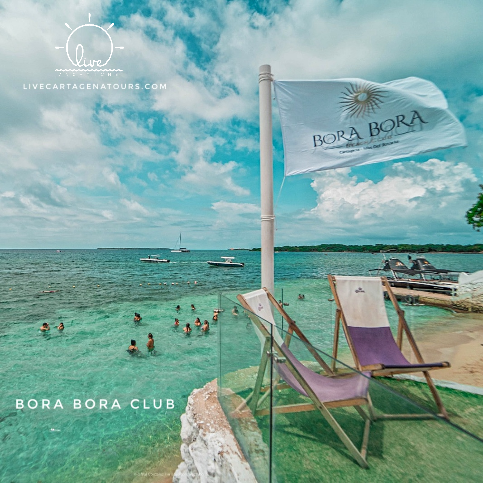 Bora Bora Club - Rosario Island | Party, sun, and fun in the most vibrant paradise in the Colombian Caribbean.
