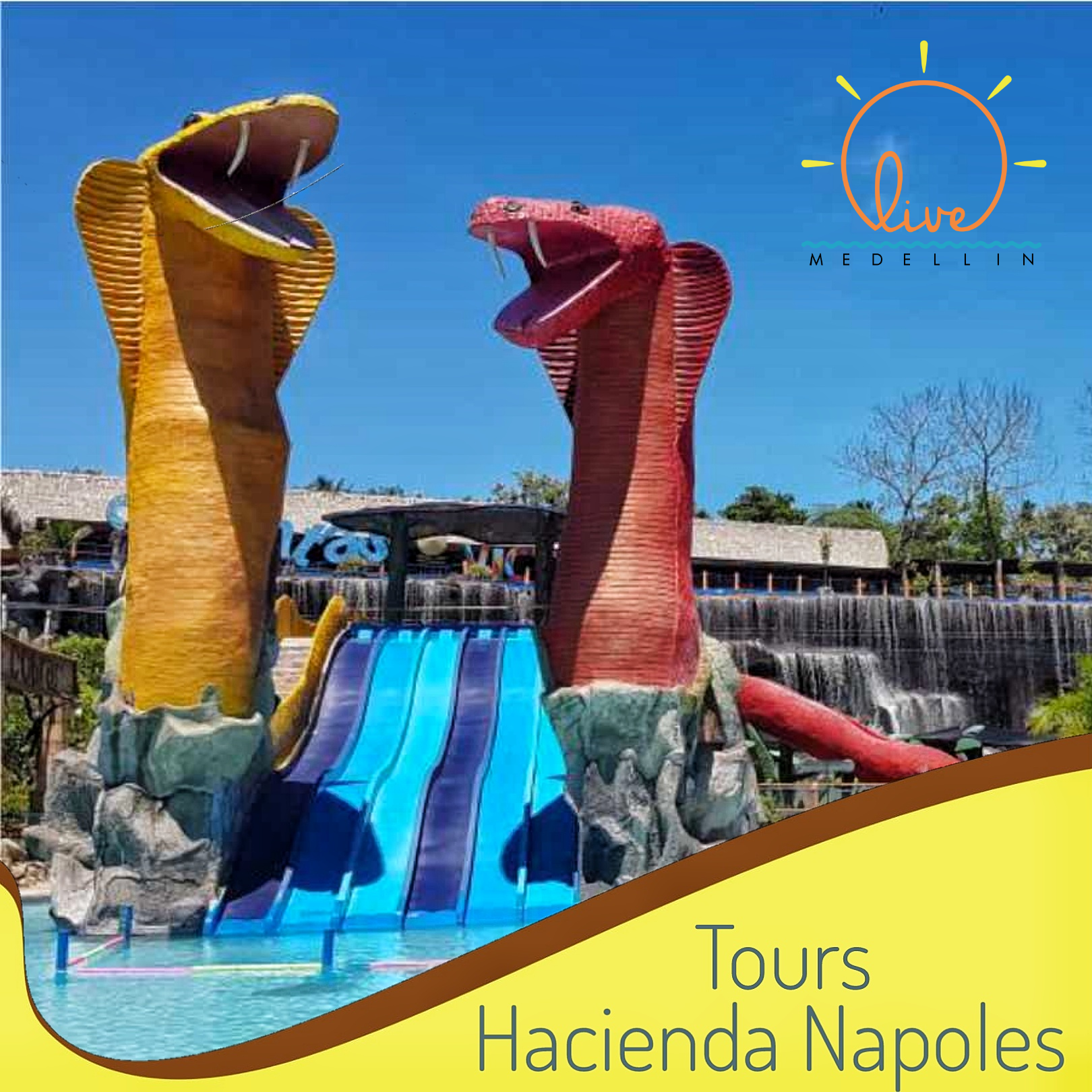 Tour a Hacienda Nápoles desde Medellín | zoológico, parque acuático y tour histórico