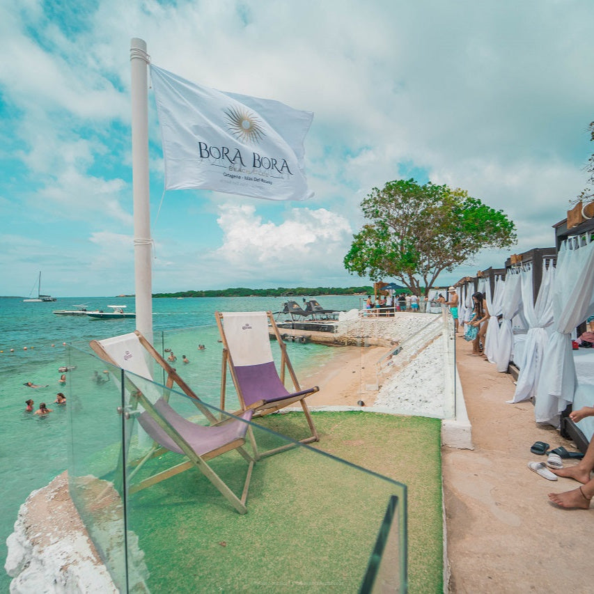 Bora Bora Club - Rosario Island | Party, sun, and fun in the most vibrant paradise in the Colombian Caribbean.