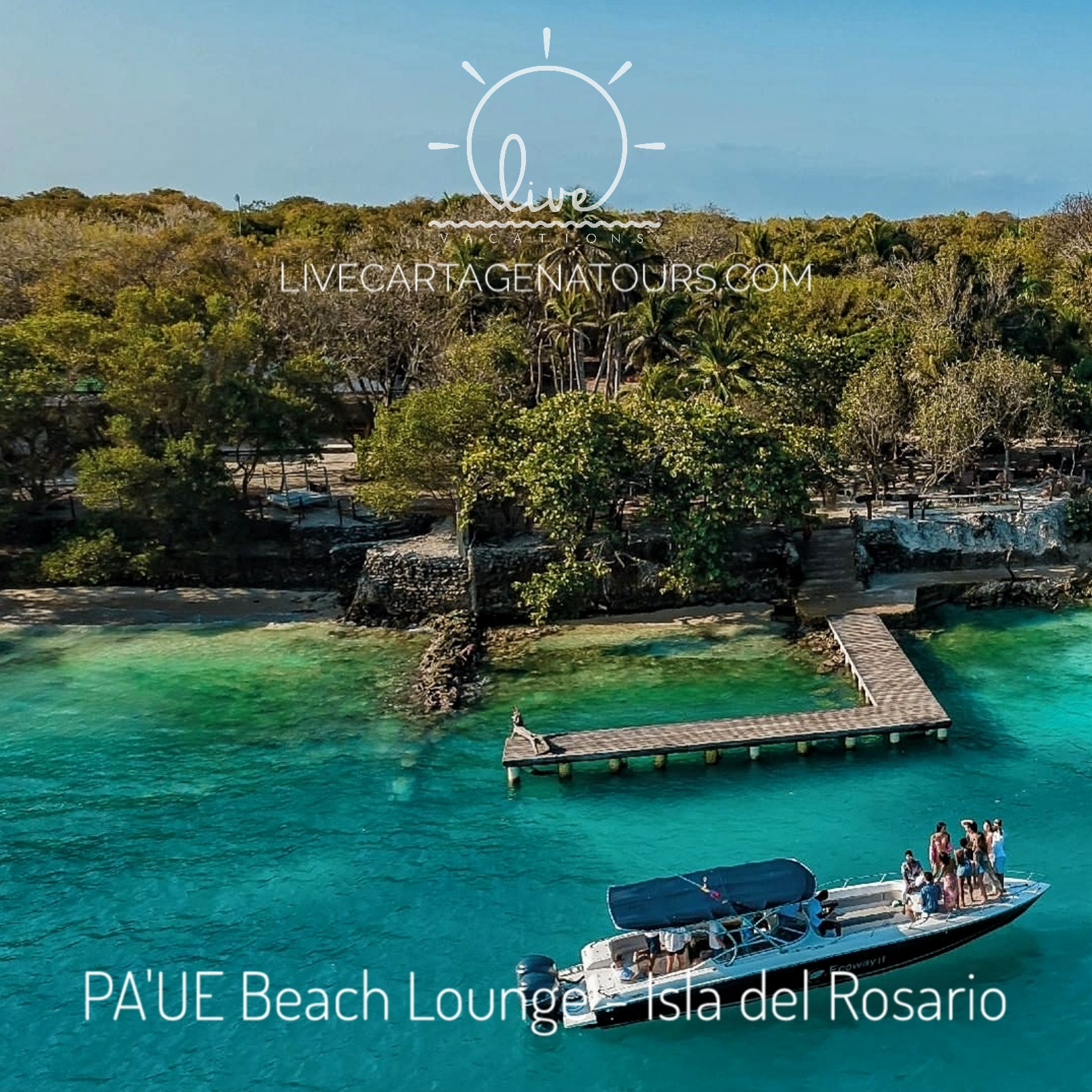 PA’UE Beach Lounge – Islas del Rosario | Lujo caribeño, naturaleza y diversión frente al mar