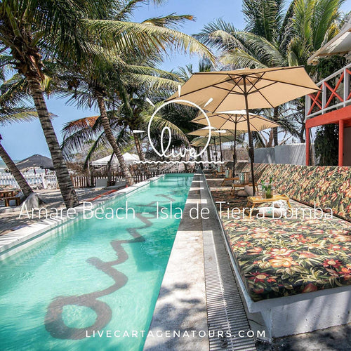 Amaré Beach – Playa Linda, Tierra Bomba | Relájate y disfruta del Caribe en un paraíso exclusivo - Live Vacations Tours