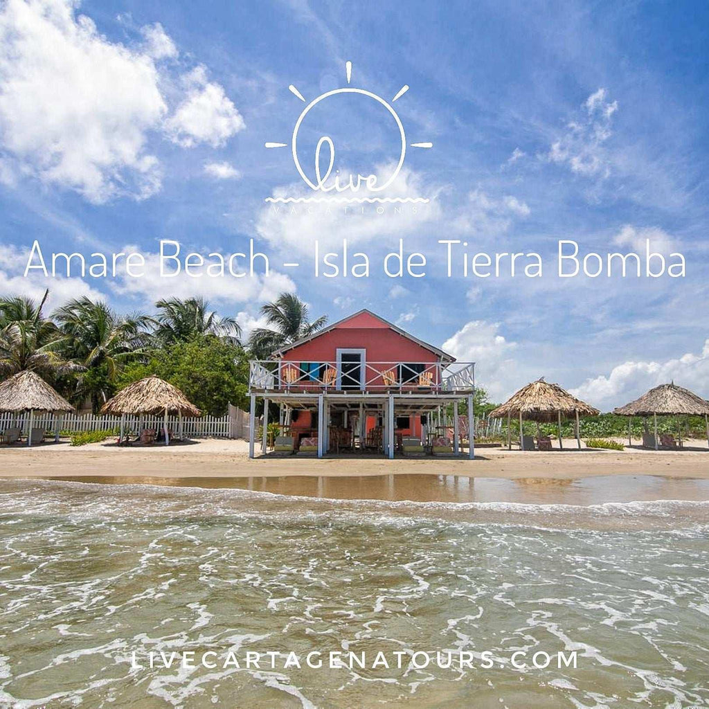 Amaré Beach – Playa Linda, Tierra Bomba | Relájate y disfruta del Caribe en un paraíso exclusivo - Live Vacations Tours