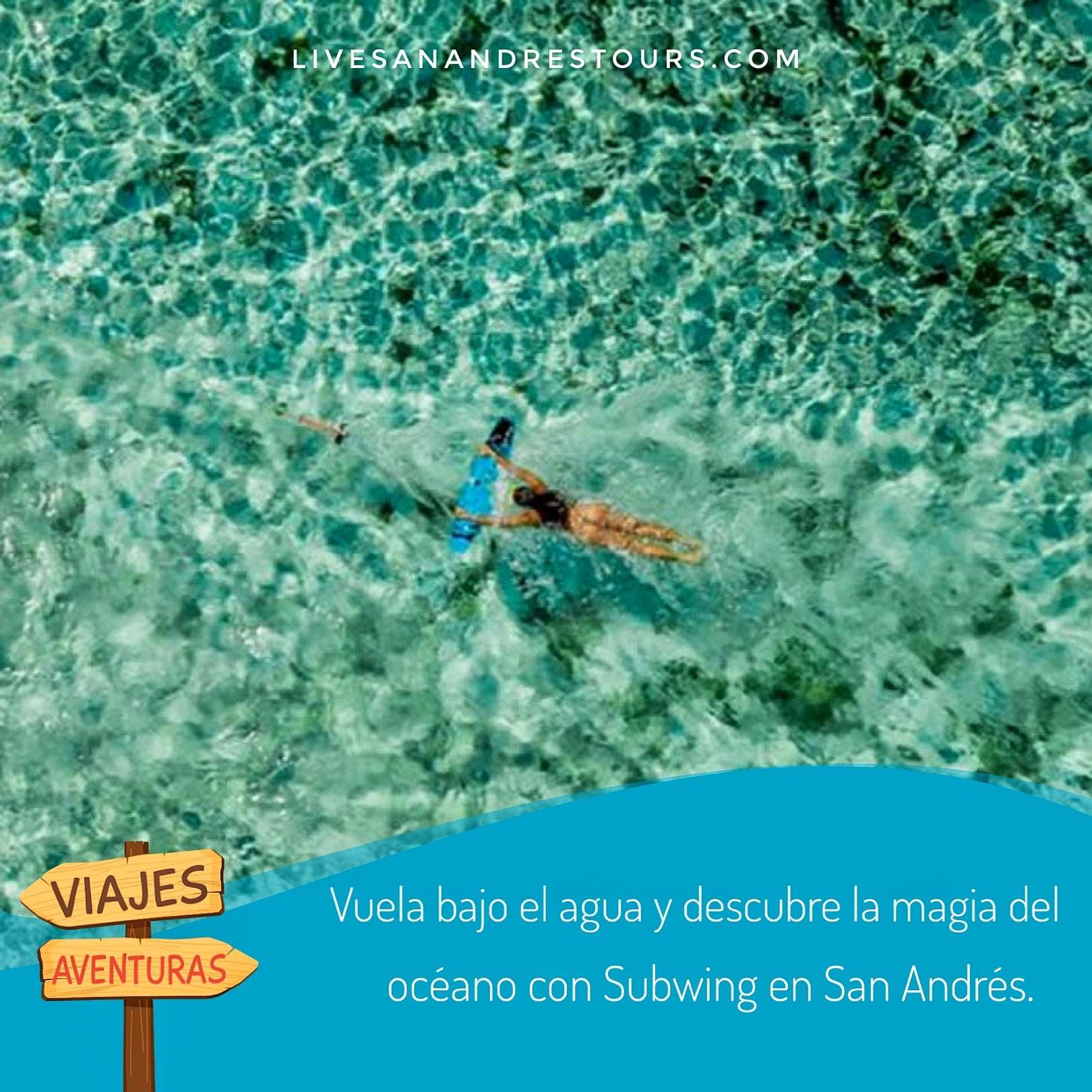 Subwing en San Andrés | Aventura Acuática y Deslizamiento Bajo el Agua - Live Vacations Tours