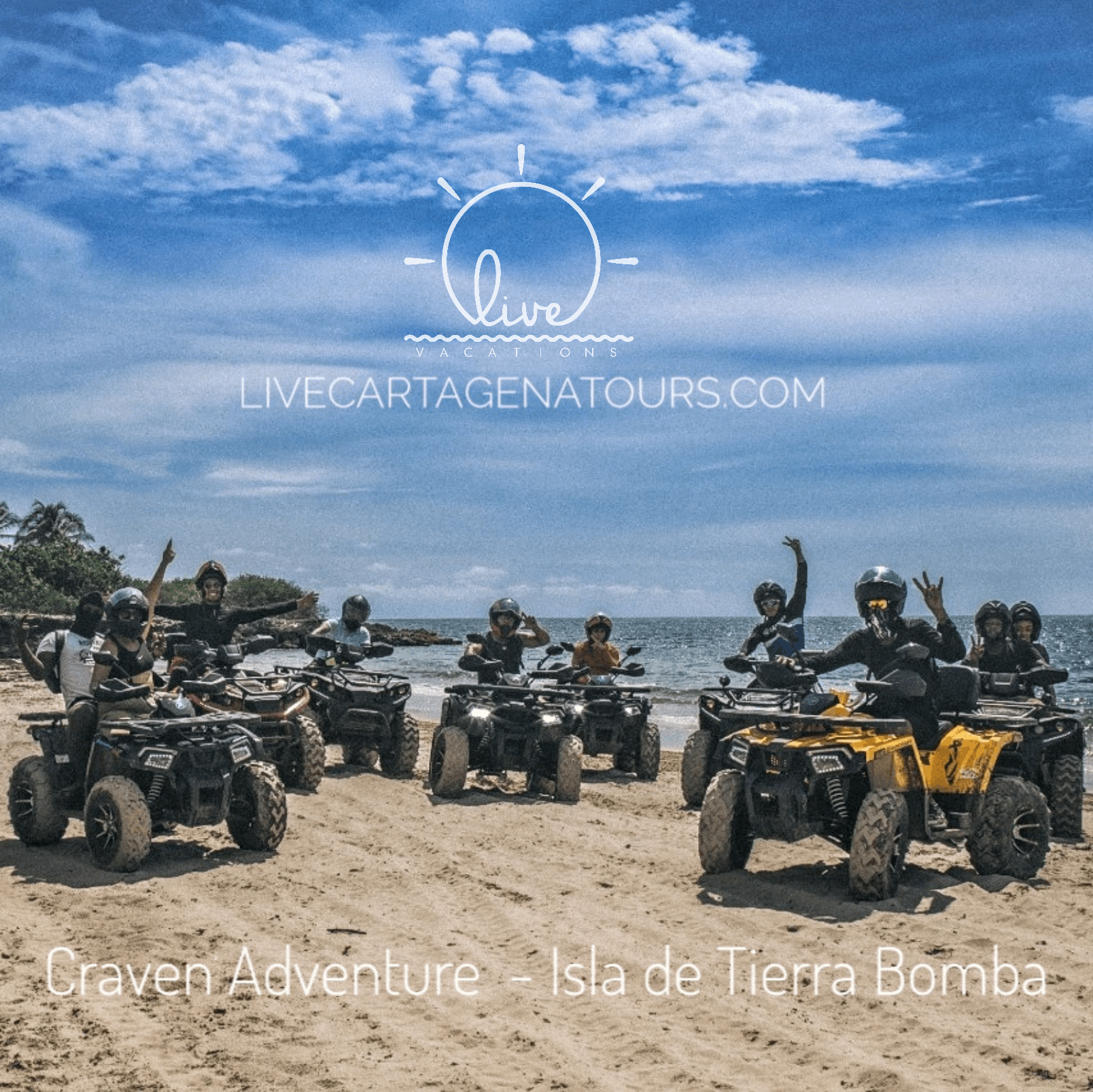 Aventura en Cuatrimoto – Tierra Bomba | Adrenalina, playa y naturaleza en un solo tour - Live Vacations Tours