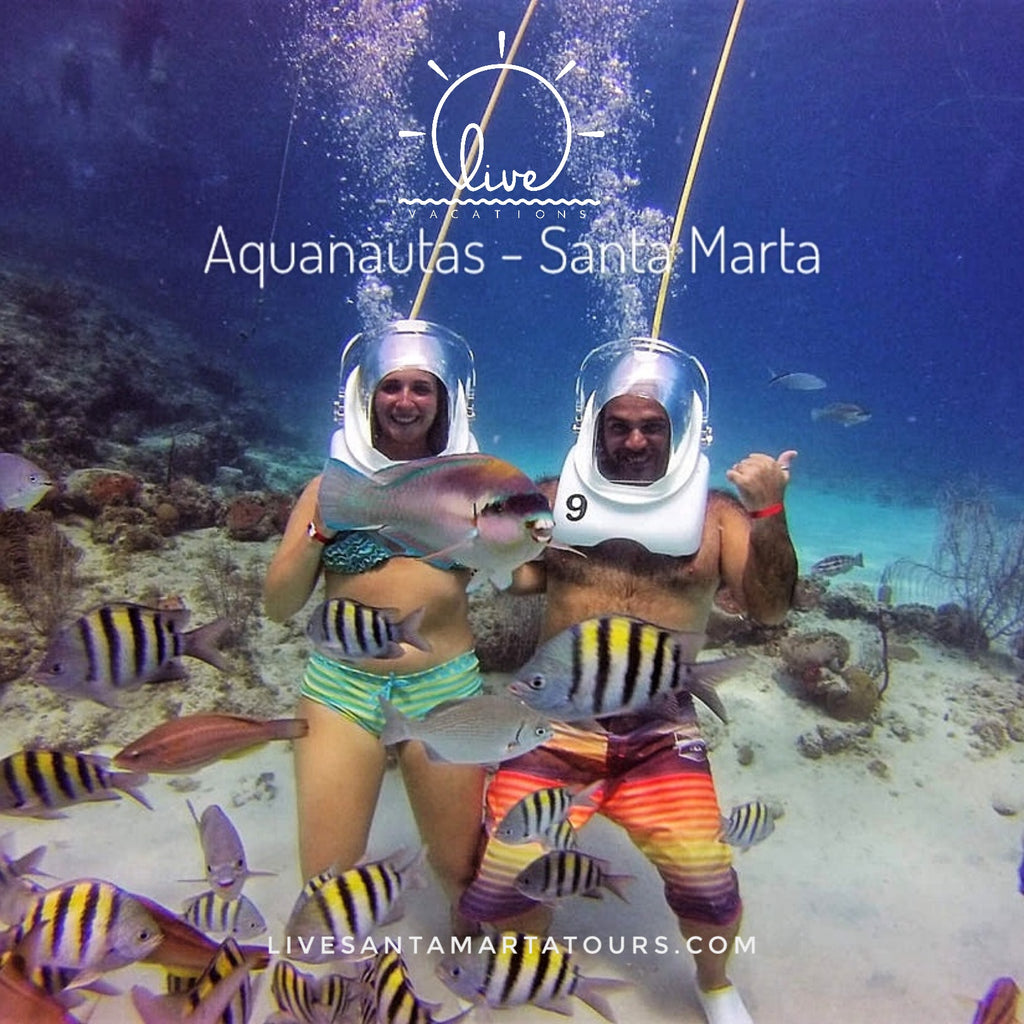 Aquanautas Inca Inca Tour: Aquatic Hiking with Helmet and Professional Guide from Santa Marta