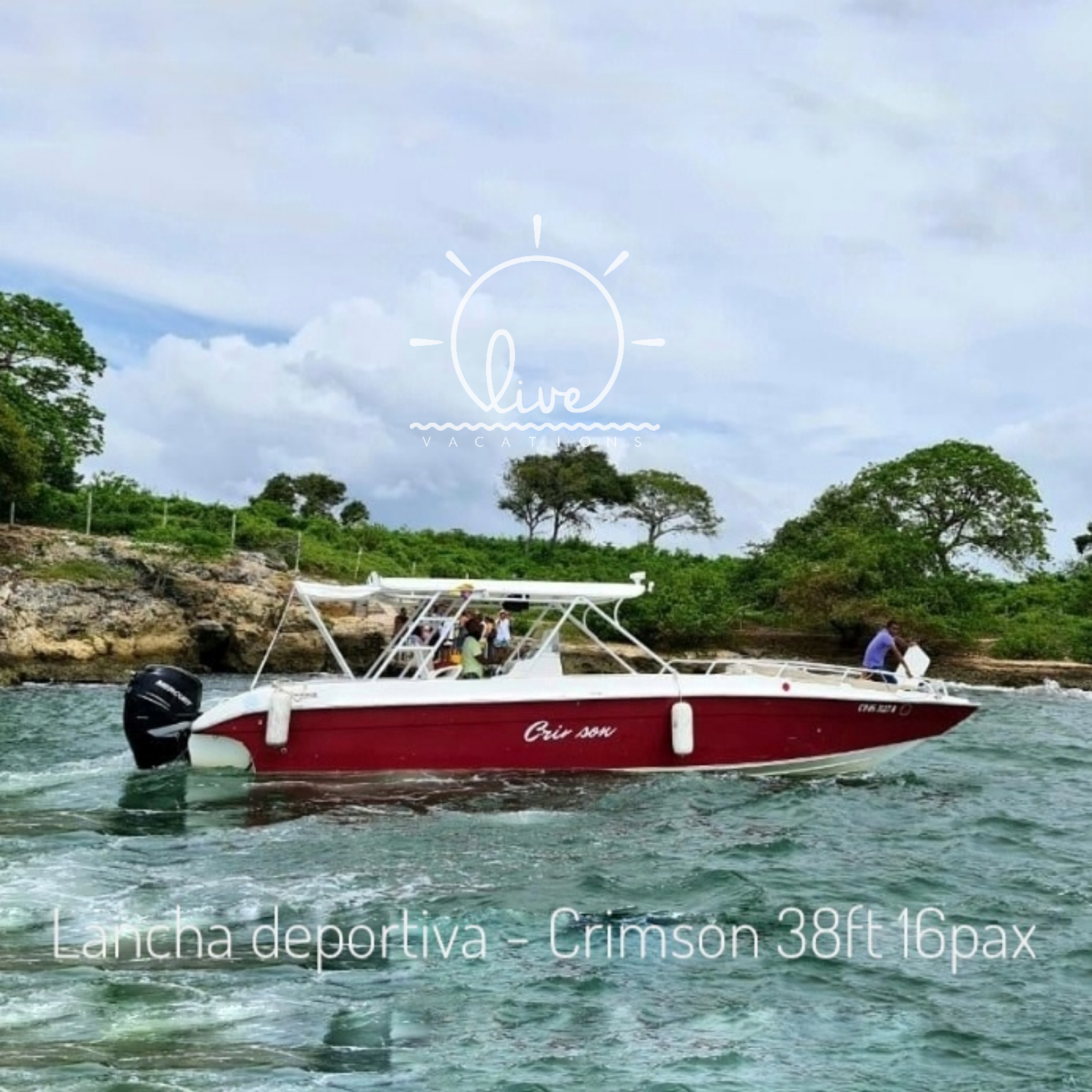 Lancha Deportiva para 16 pax - Crimson 38ft