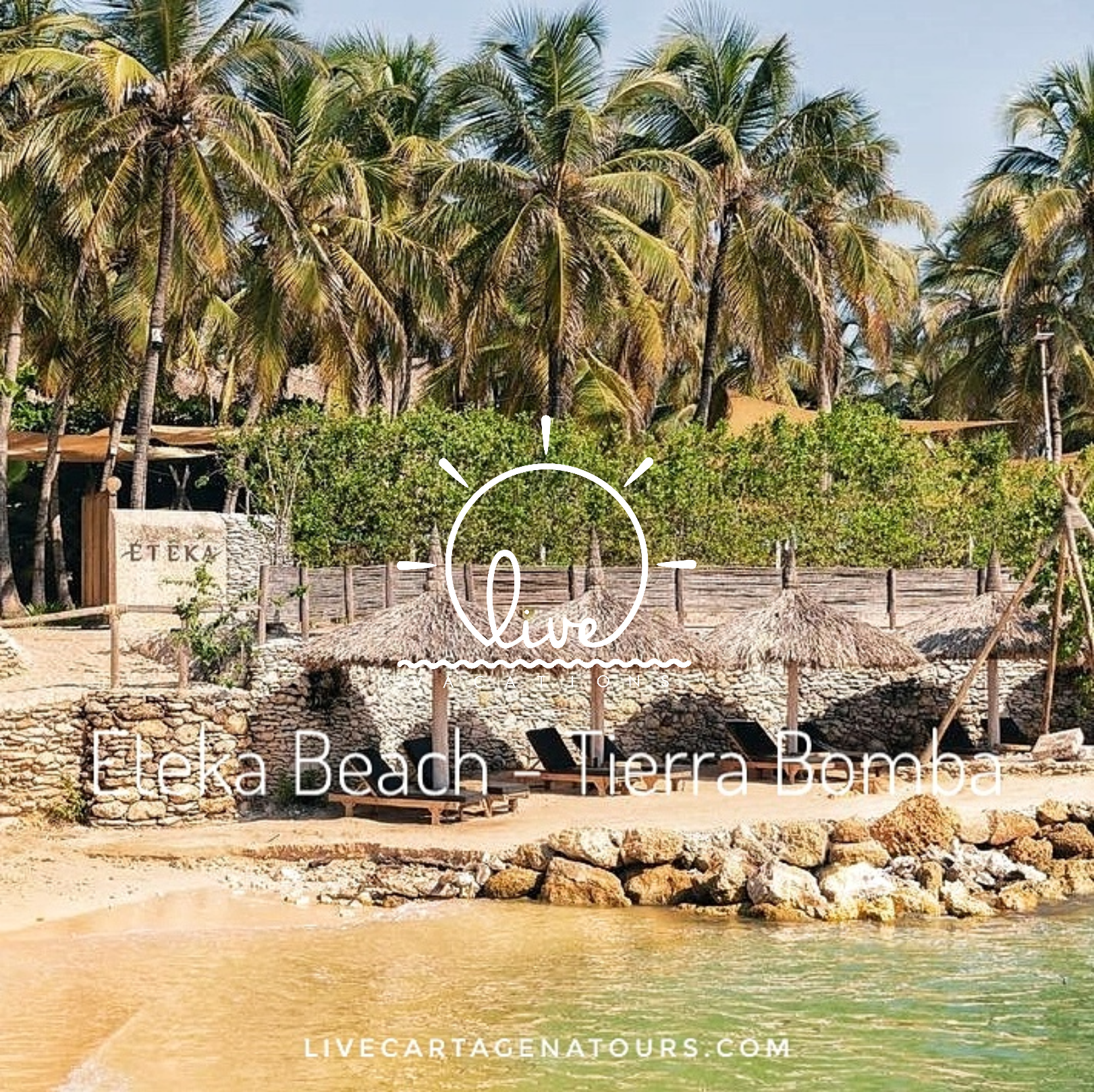 Pasadía en Éteka Beach | Playa exclusiva cerca de Cartagena con  DJ en vivo