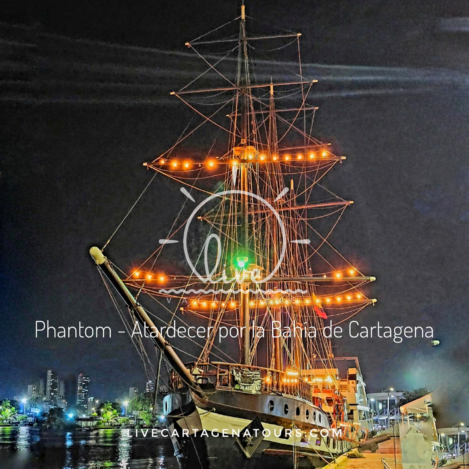 Fiesta Phantom Noche Blanca en Cartagena | Música, bebidas y rumba en altamar