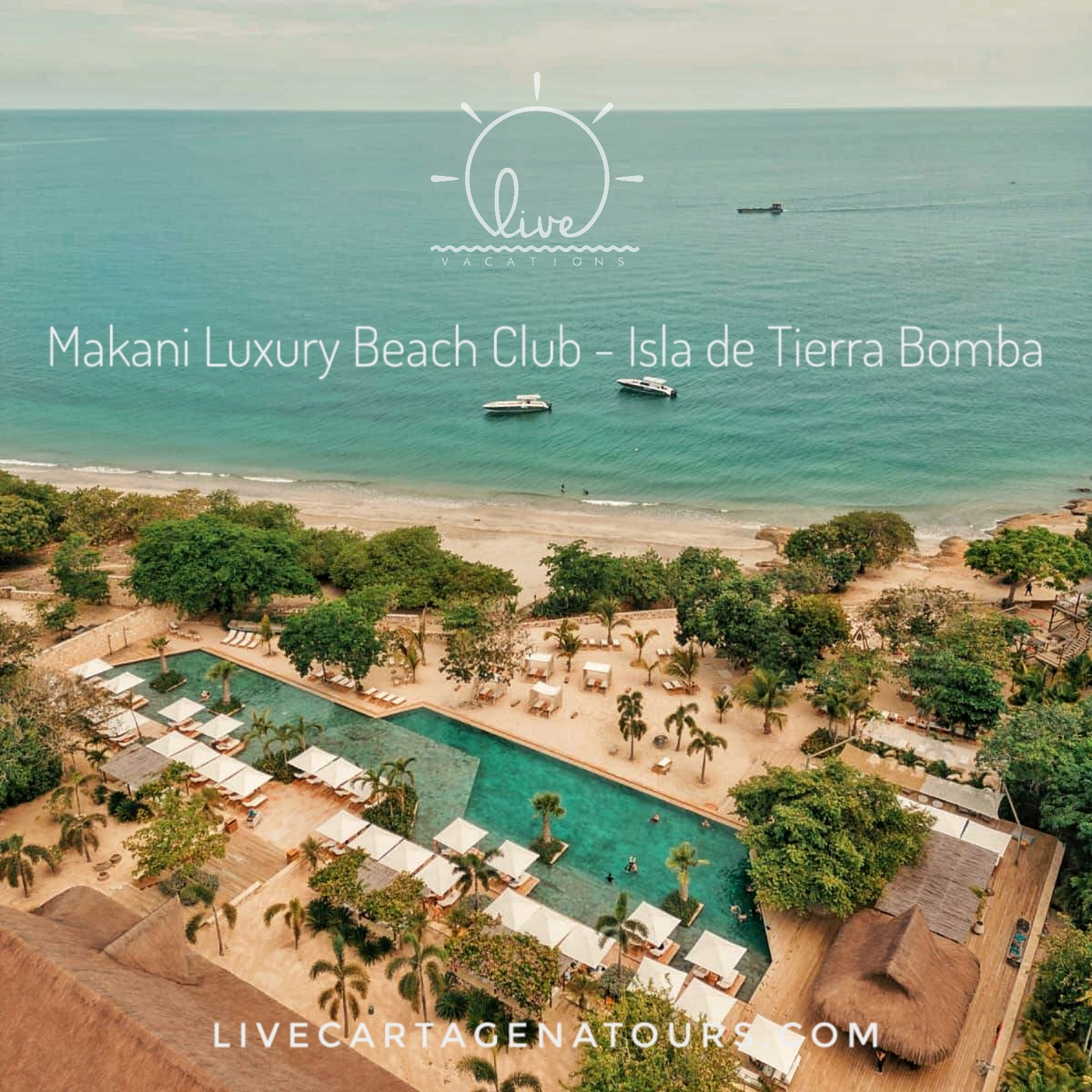 Pasadía en Makani Beach Club Cartagena: traslado, zona exclusiva y cóctel incluido