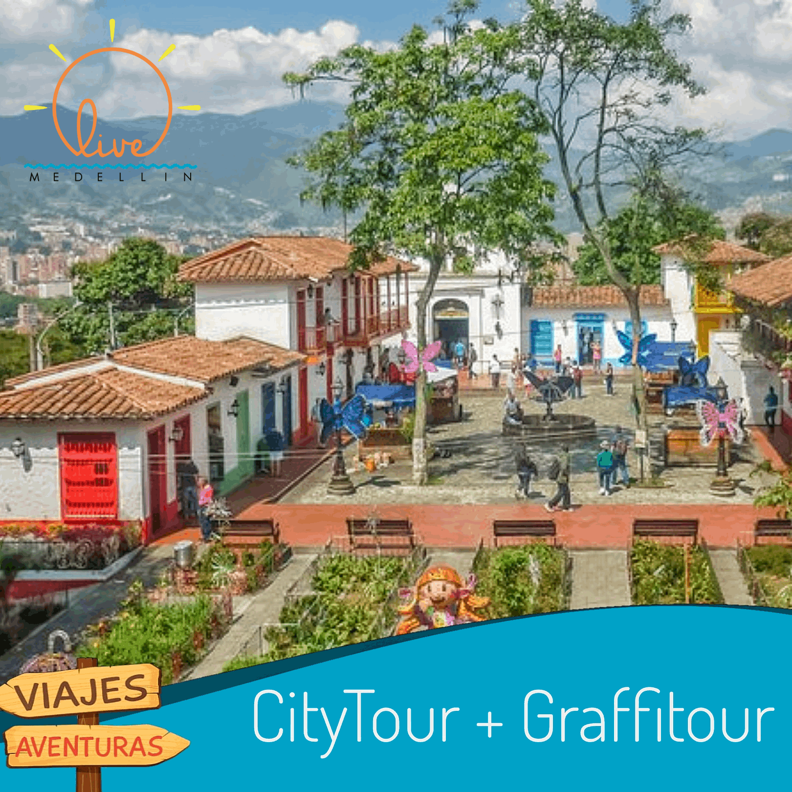 City Tour y Graffitour en Medellín | historia, arte urbano y cultura en un día - Live Vacations Tours
