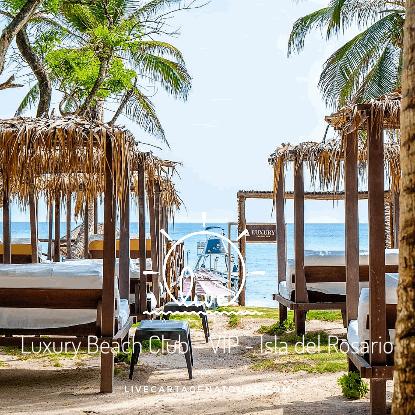 Luxury Area VIP en Islas del Rosario: Día Exclusivo de Lujo y Relax en el Caribe Colombiano