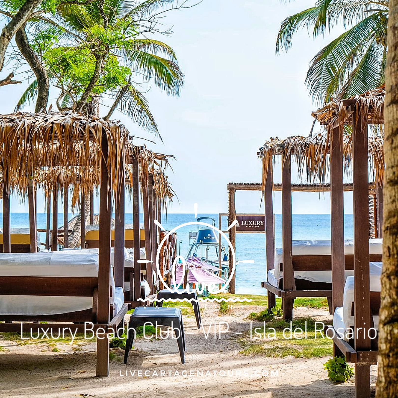 Luxury Area VIP en Islas del Rosario: Día Exclusivo de Lujo y Relax en el Caribe Colombiano
