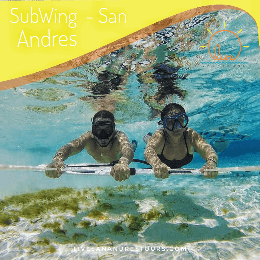 Subwing en San Andrés | Aventura Acuática y Deslizamiento Bajo el Agua - Live Vacations Tours