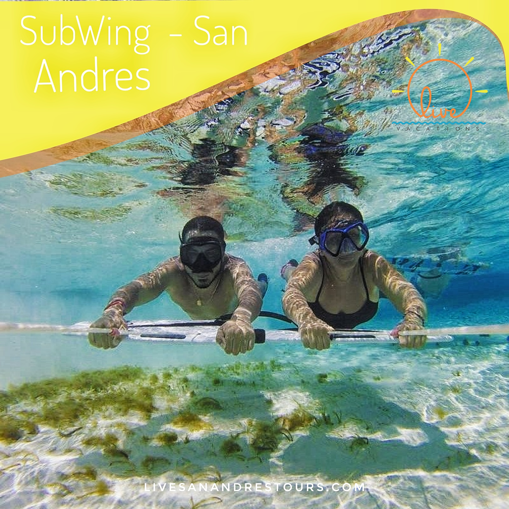 Subwing in San Andrés | Water Adventure and Underwater Gliding