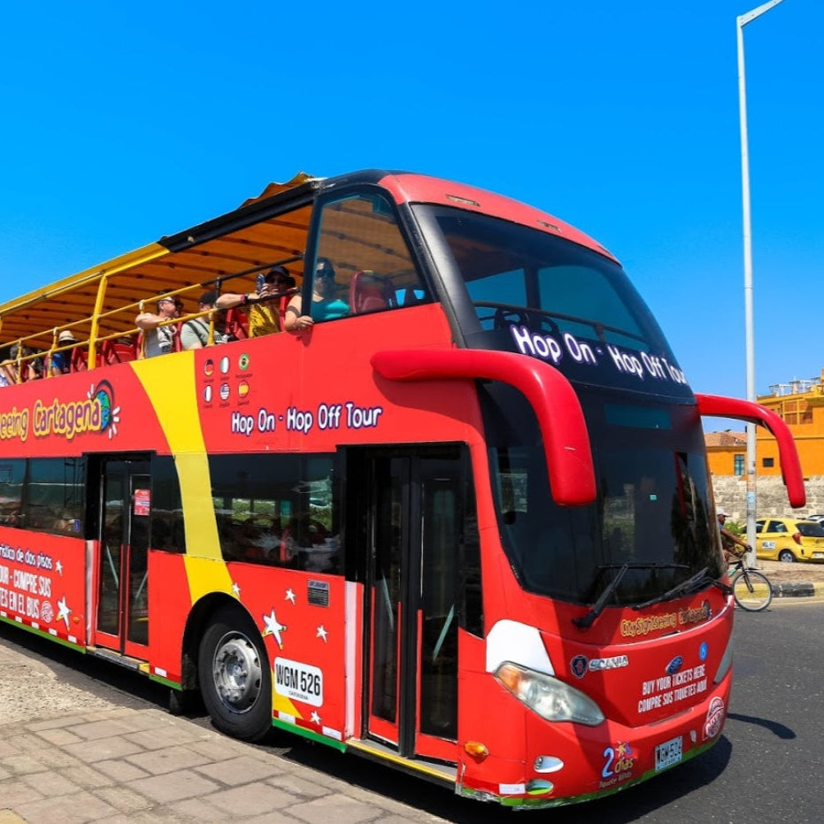 Bus Turístico Sightseeing Hop-On Hop-Off – Cartagena | Recorre la ciudad amurallada con libertad, historia y las mejores vistas panorámicas