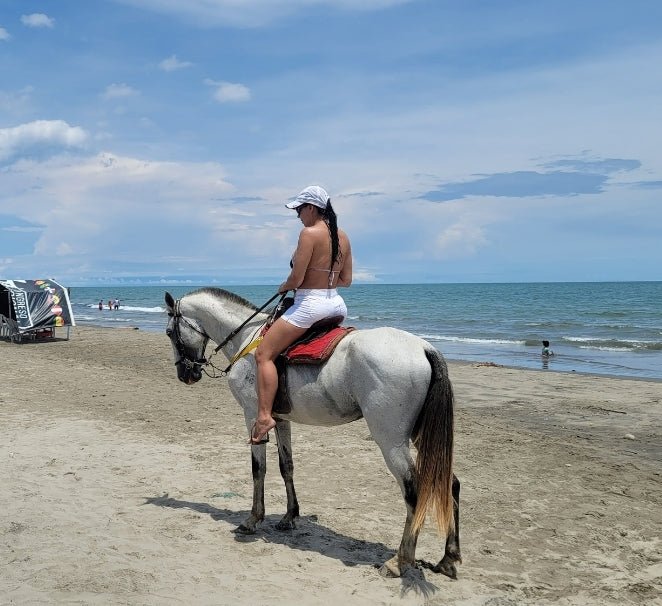 Atardecer a caballo en La Boquilla Zona Morros - Live Vacations Tours