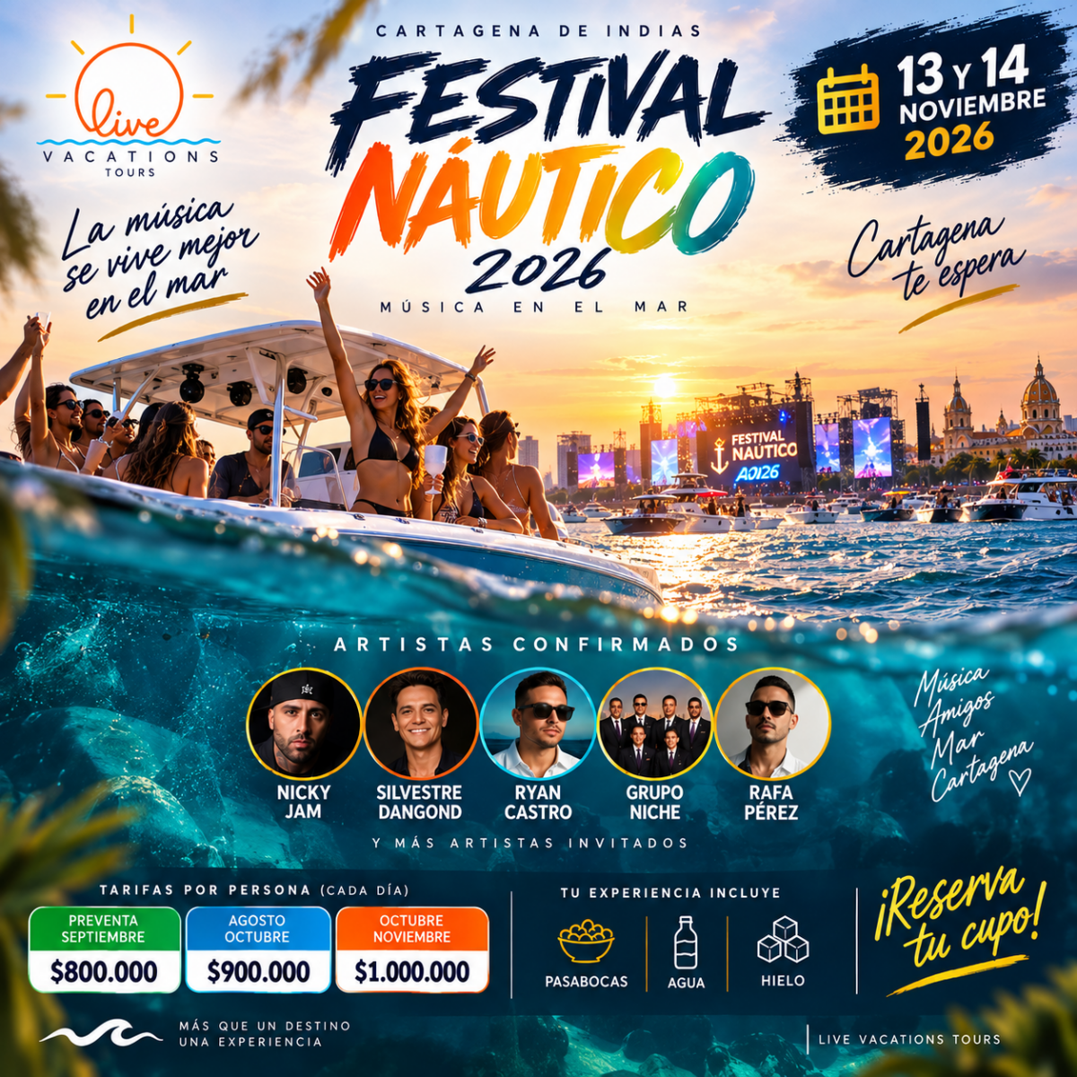 Festival Náutico 2026 Cartagena de Indias - Live Vacations Tours
