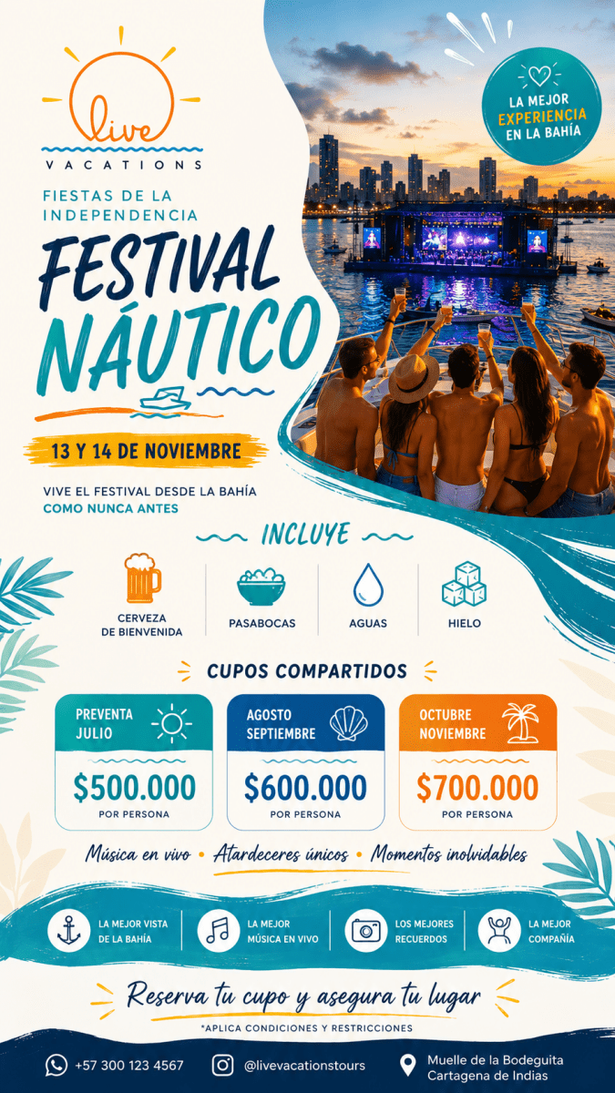 Festival Náutico 2026 Cartagena de Indias - Live Vacations Tours
