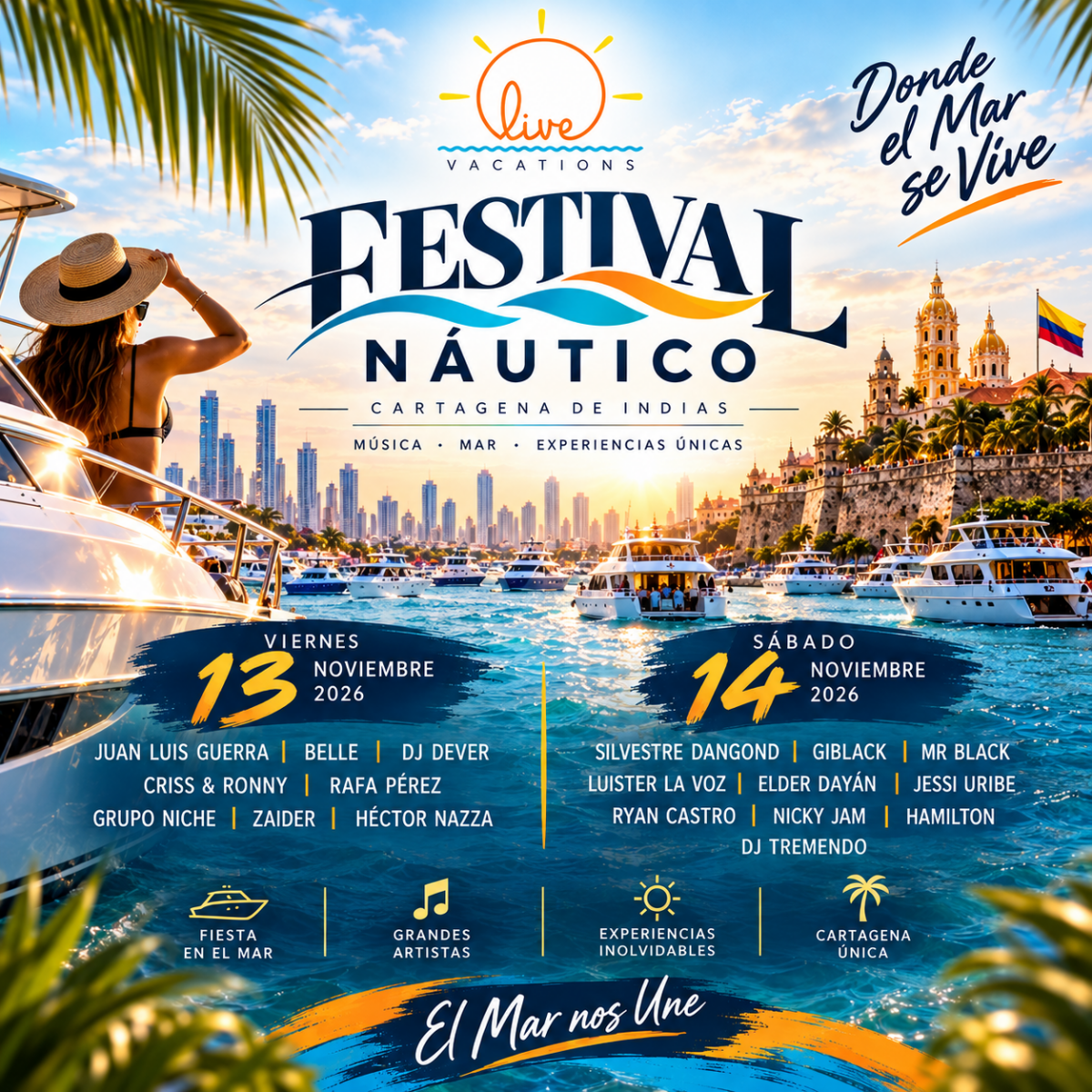 Festival Náutico 2026 Cartagena de Indias - Live Vacations Tours
