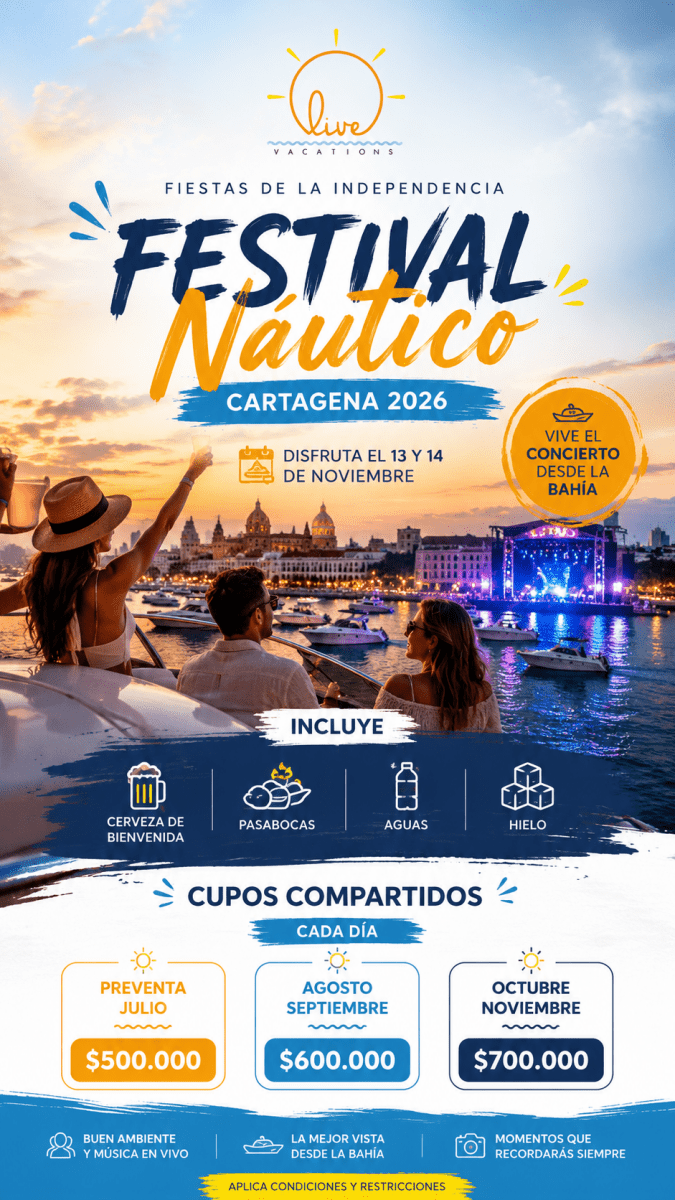 Festival Náutico 2026 Cartagena de Indias - Live Vacations Tours