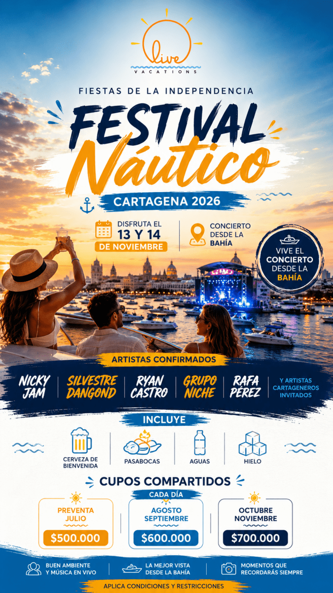 Festival Náutico 2026 Cartagena de Indias - Live Vacations Tours