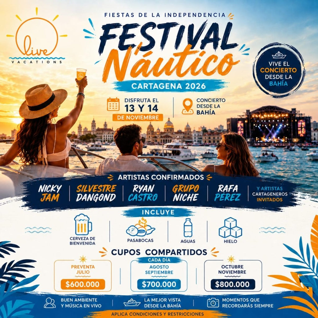 Festival Náutico 2026 Cartagena de Indias - Live Vacations Tours
