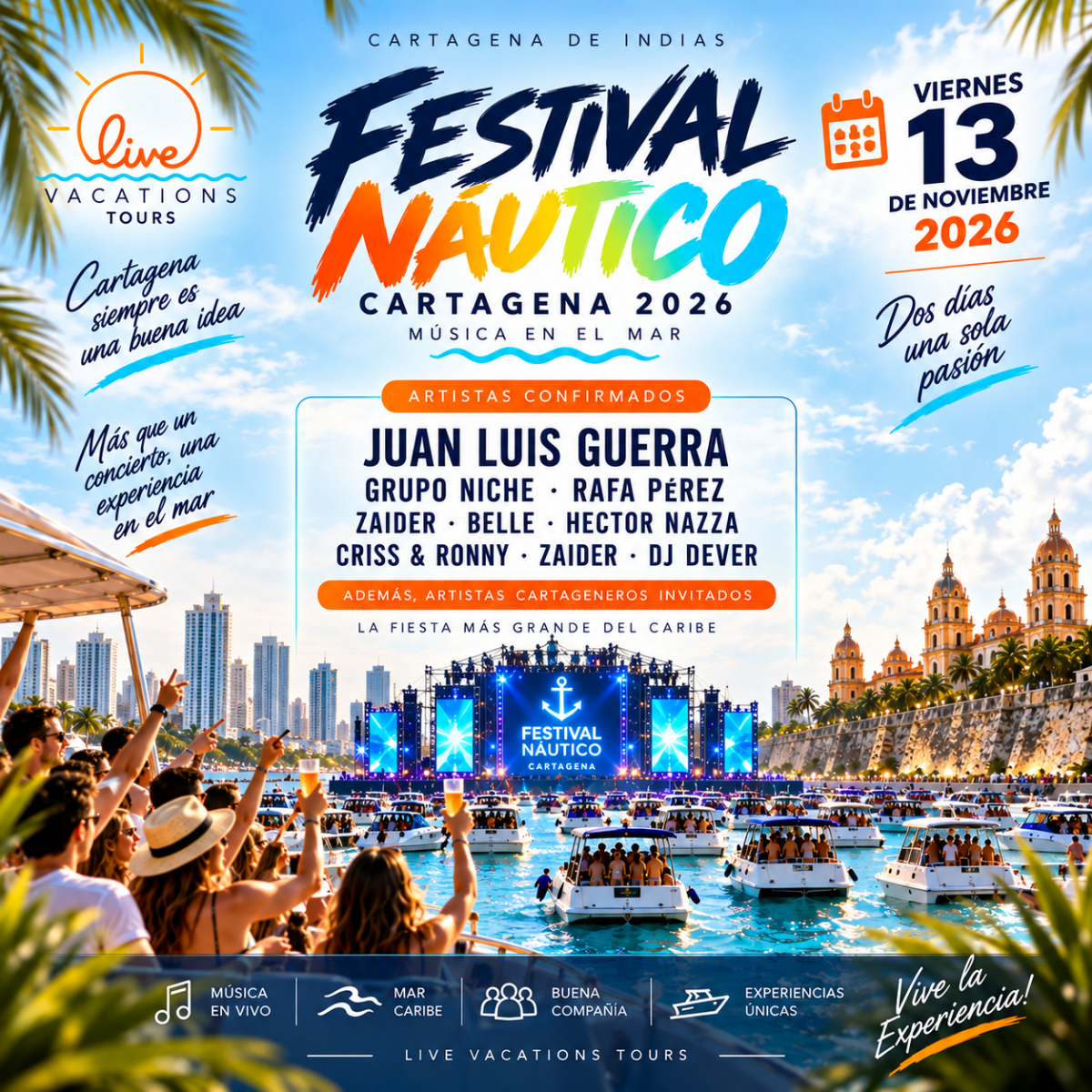 Festival Náutico Cartagena - 13 Noviembre 2026 - Live Vacations Tours