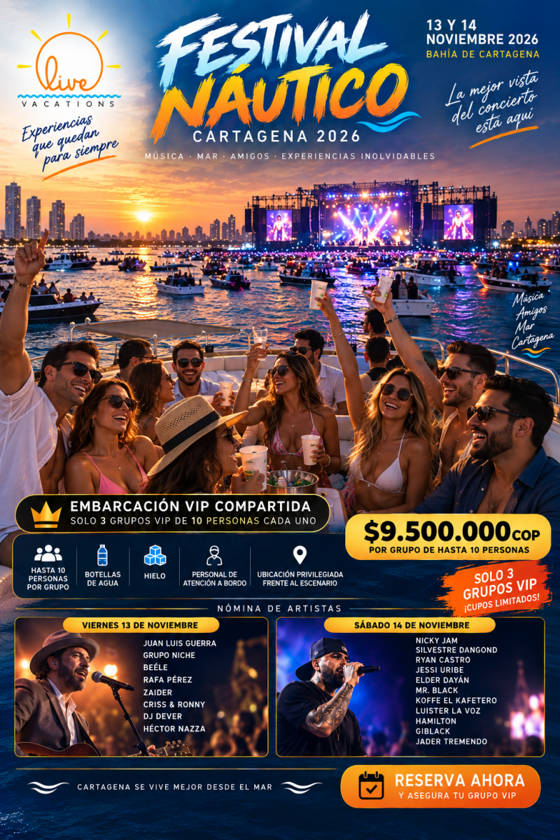Festival Nautico 2026 - 14 noviembre 26 - Live Vacations ToursFestival Nautico 2026 - 14 noviembre 26