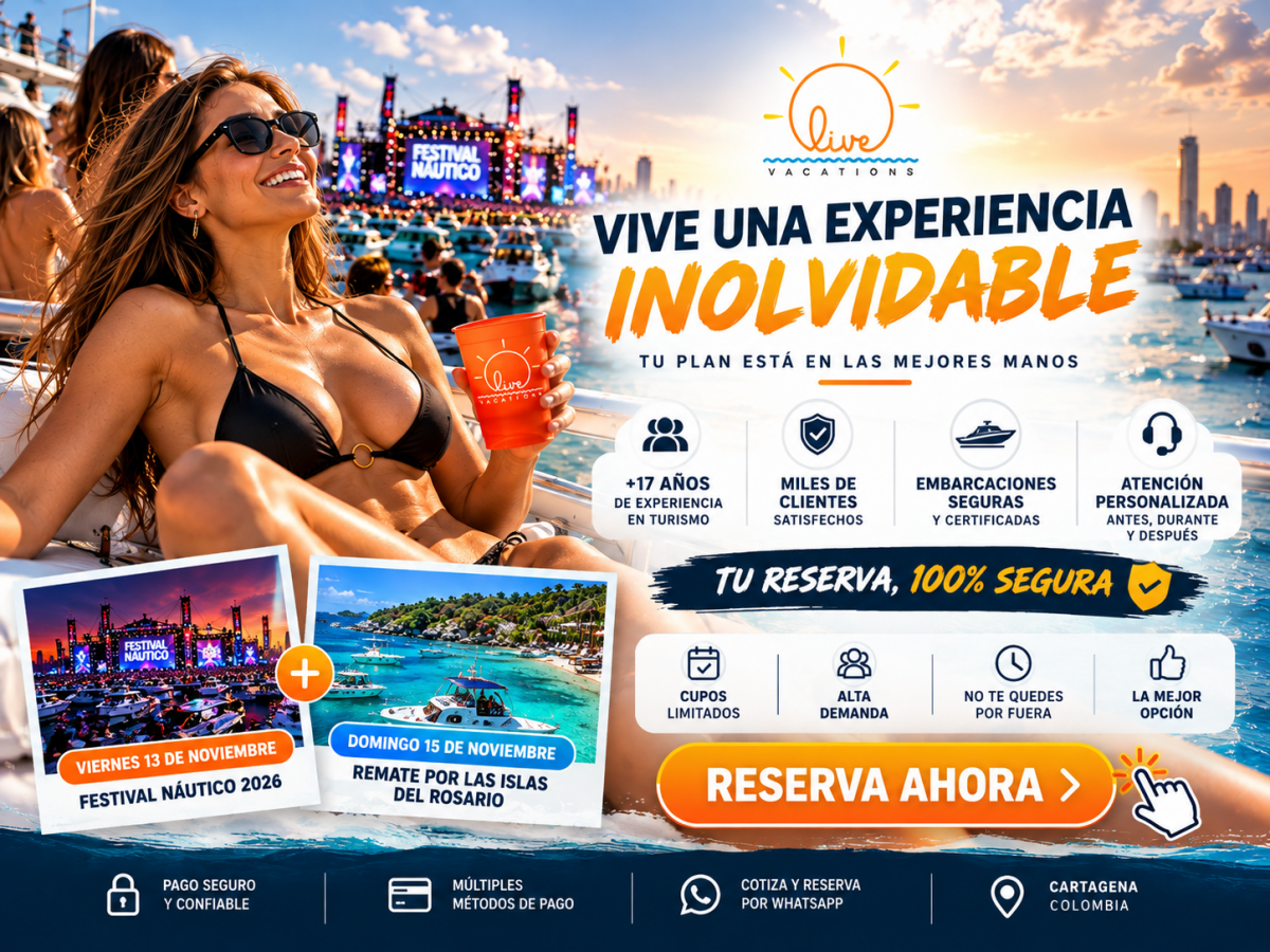 Festival Náutico Cartagena + Remate Oficial en las Islas del Rosario - Live Vacations Tours