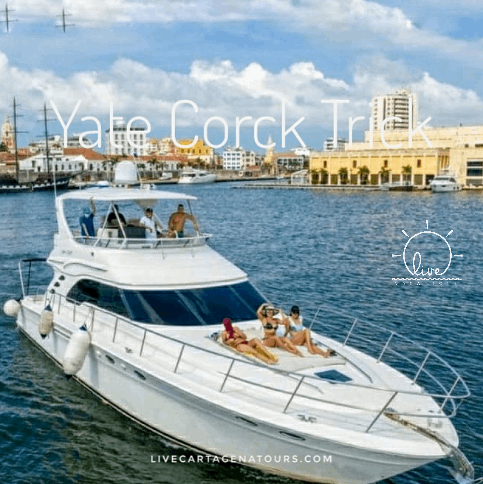 Yate Privado para 20 pax - Corck Trick - Live Vacations Tours