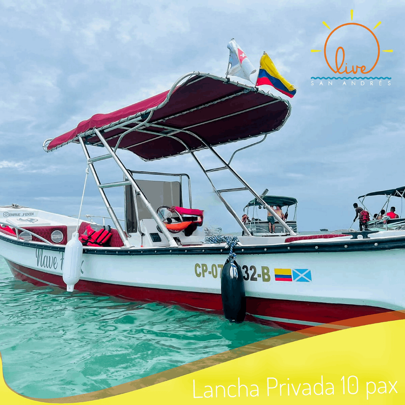 Lancha Privada en San Andrés | Tu día perfecto en el paraíso comienza a bordo - Live Vacations Tours