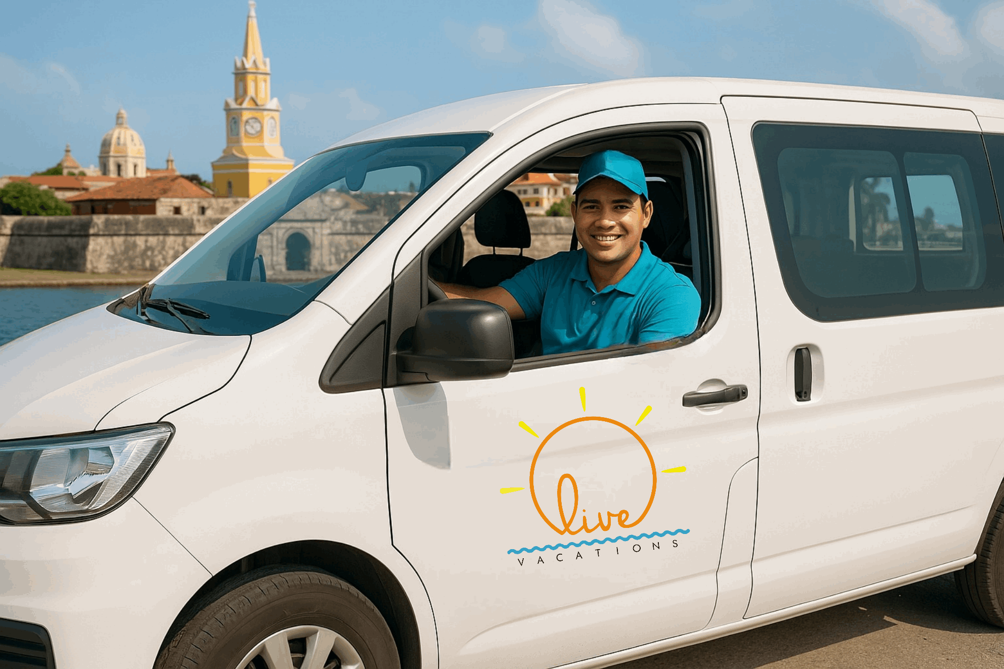Conductor Privado Cartagena – Transporte Seguro y Exclusivo | Live Vacations - Live Vacations Tours