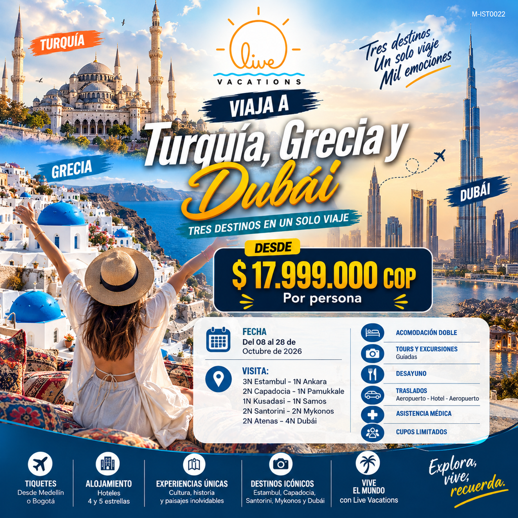 Viaja a Turquia, Grecia y Dubai