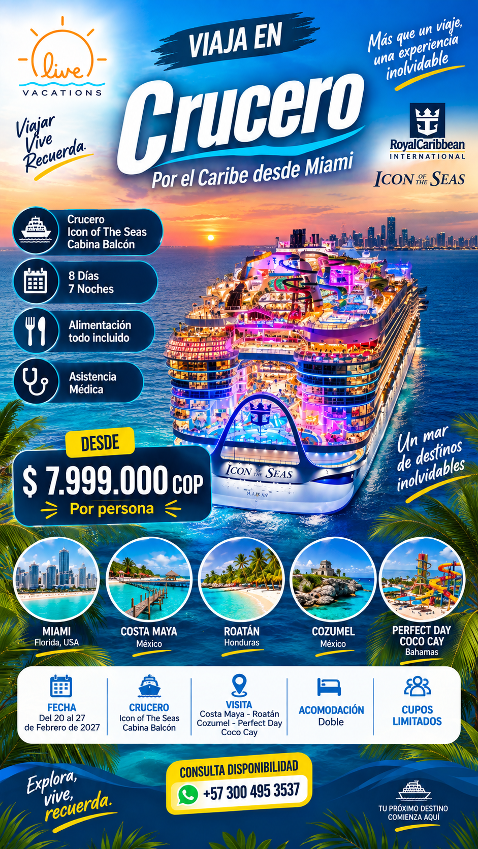 Crucero por el Caribe desde Miami