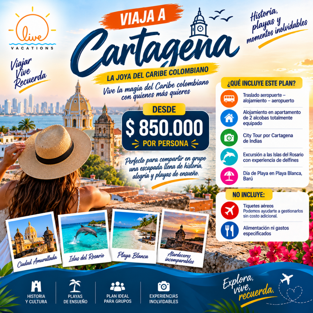 Viaja a Cartagena - Live Vacations Tours