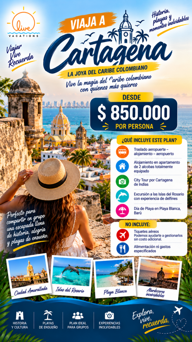 Viaja a Cartagena - Live Vacations Tours