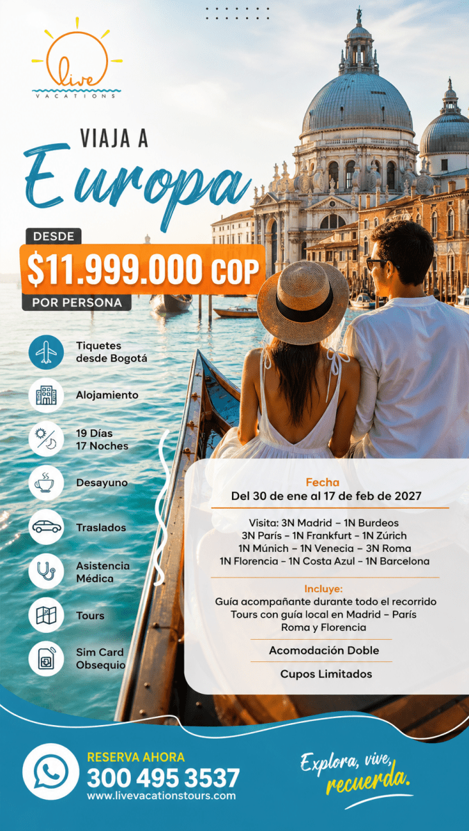 Viaja a Europa - Live Vacations Tours