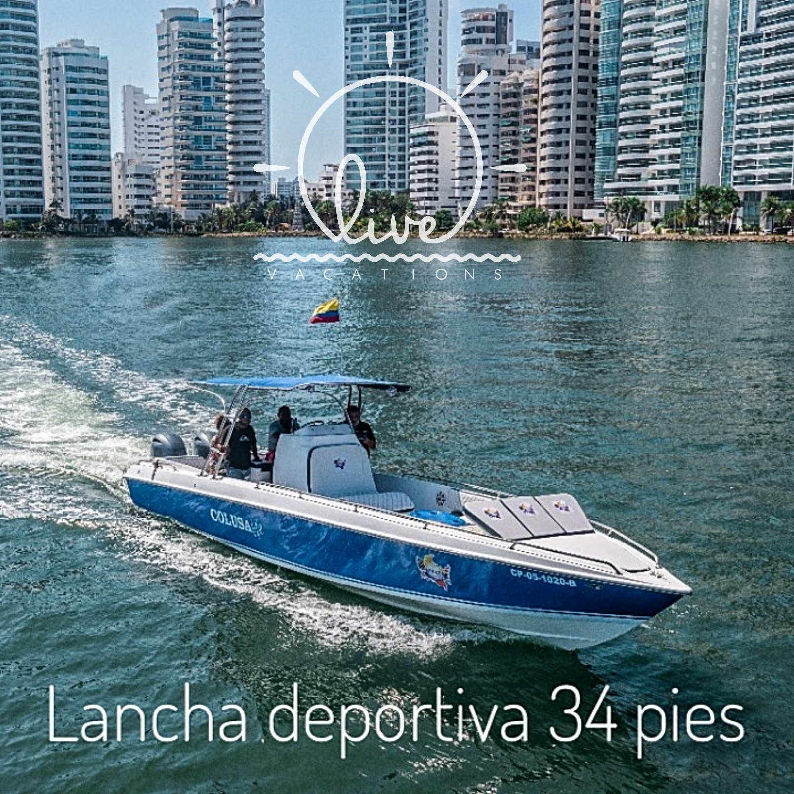 Lancha Deportiva 14 pax - 34ft
