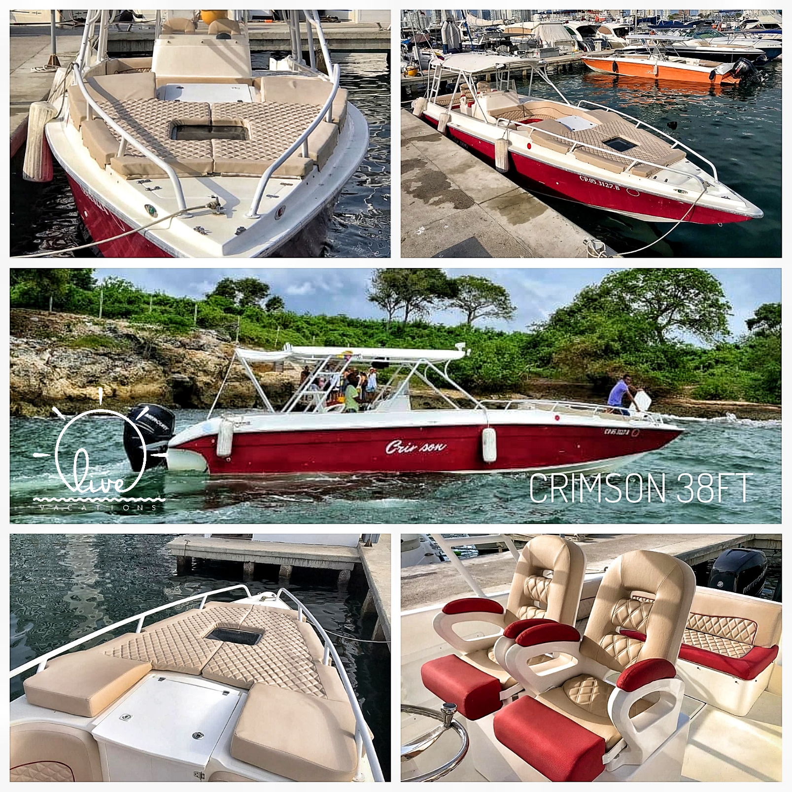 Lancha Deportiva para 16 pax - Crimson 38ft