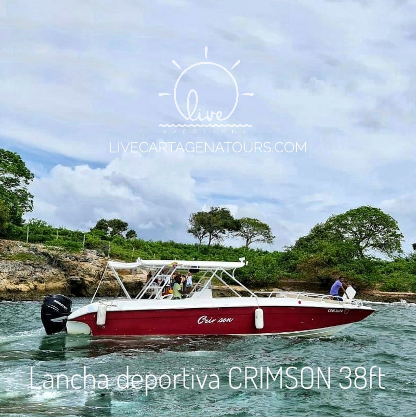 Lancha deportiva - Crimson 38ft 16pax