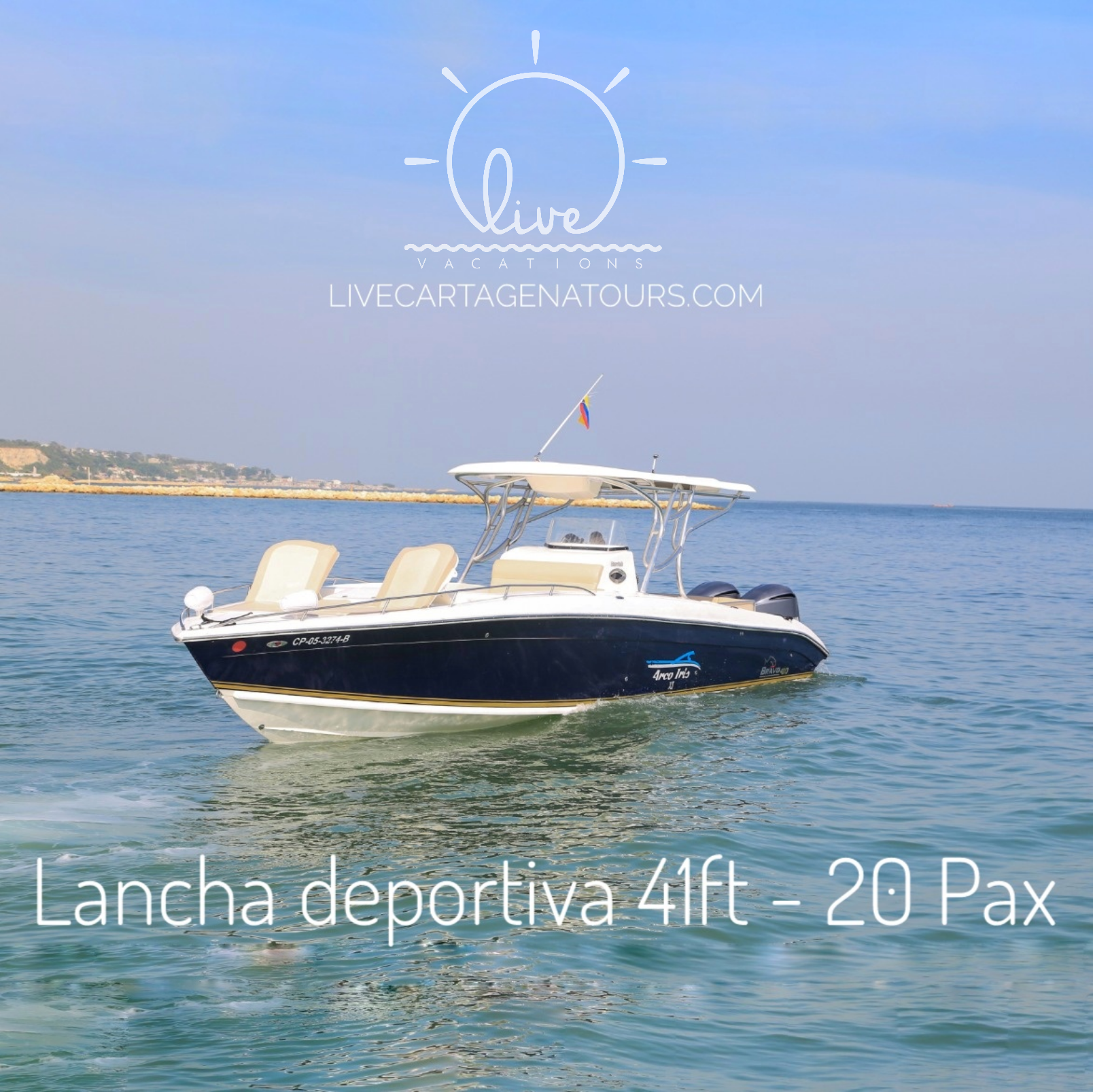 Lancha Deportiva 20 pax - 41FT