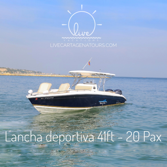 Lancha Deportiva 41FT 20 PAX