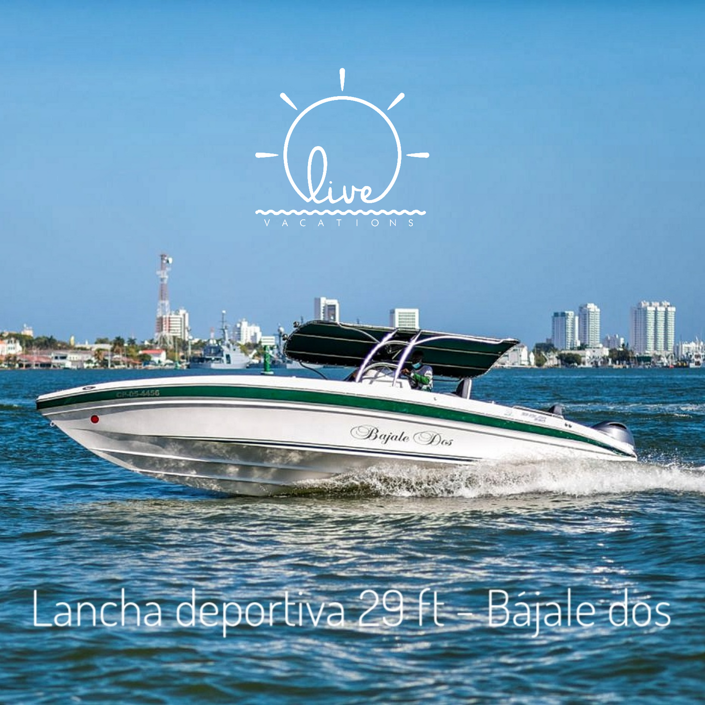 Lancha deportiva 29ft - Bajale dos