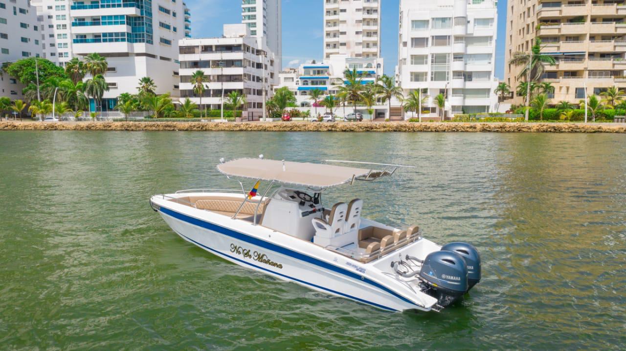 Lancha Deportiva 29ft con baño 10 pax