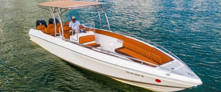 Lancha Privada – Makaira | Navega con libertad, estilo y confort por el Caribe colombiano